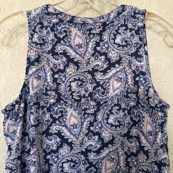 Lauren Ralph Lauren Dress Midi Tank Size M Floral Print Summer Dress - Picture 8 of 10